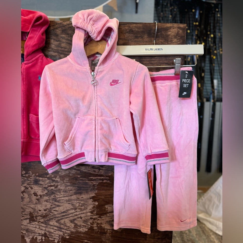 Nike Vintage Velour Jacket and Pants Set